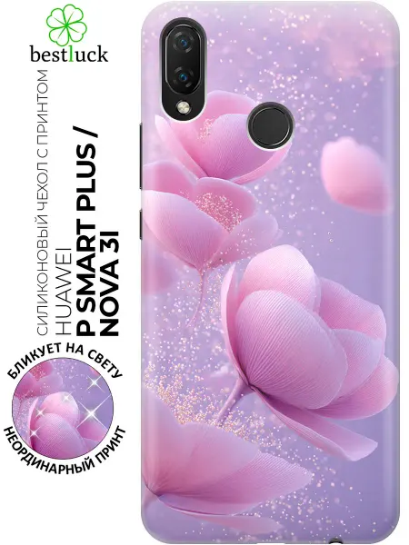 Huawei Чехол на Nova 3i, P Smart Plus с цветами