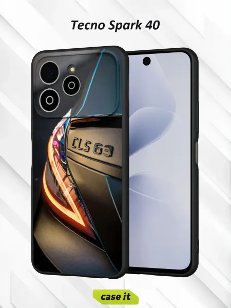 Case it Чехол на Tecno Spark 40 с принтом Мерседес Бенз CLS 63