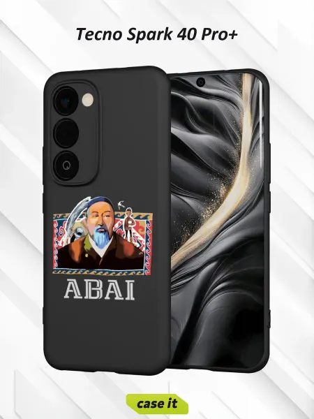 Case it Чехол на Tecno Spark 40 Pro+с принтом ABAI