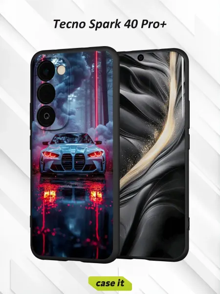 Case it Чехол на Tecno Spark 40 Pro+ с принтом BMW M4 car