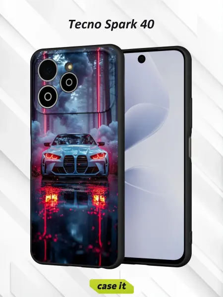 Case it Чехол на Tecno Spark 40 с принтом BMW M4 car
