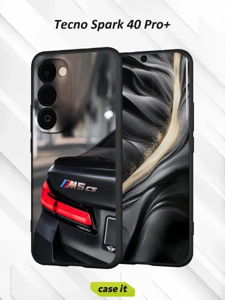 Case it Чехол на Tecno Spark 40 Pro+ с принтом BMW M5 CS car