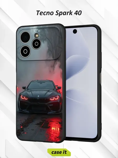 Case it Чехол на Tecno Spark 40 с принтом автомобиль BMW M4
