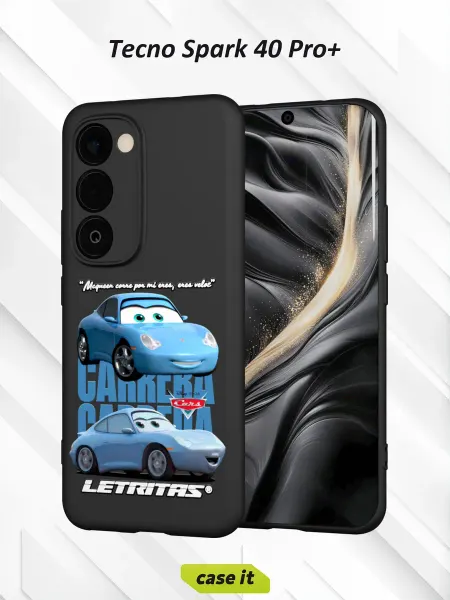 Case it Чехол на Tecno Spark 40 Pro+с принтом The blue car