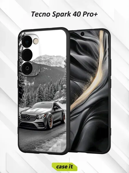 Case it Чехол на Tecno Spark 40 Pro+ принт Mercedes E-Class Coupe