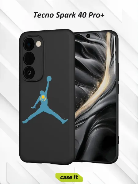 Case it Чехол на Tecno Spark 40 Pro+с принтом Jordan