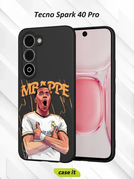 Case it Чехол на Tecno Spark 40 Pro с принтом Real Madrid