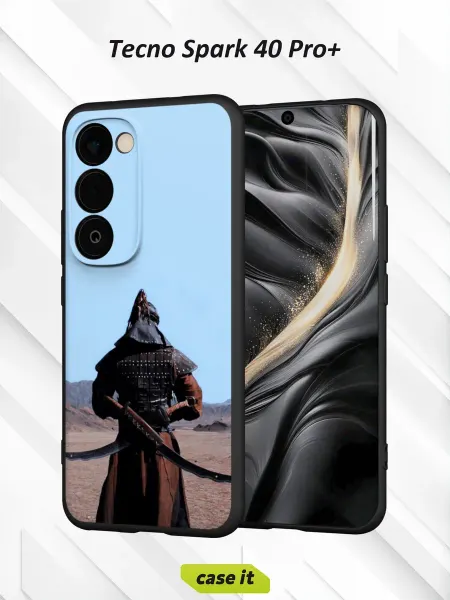 Case it Чехол на Tecno Spark 40 Pro+с принтом воин в снаряжении