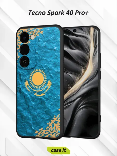 Case it Чехол на Tecno Spark 40 Pro+с принтом государственный флаг