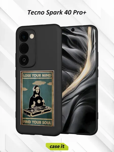 Case it Чехол на Tecno Spark 40 Pro+с принтом Мона Лиза
