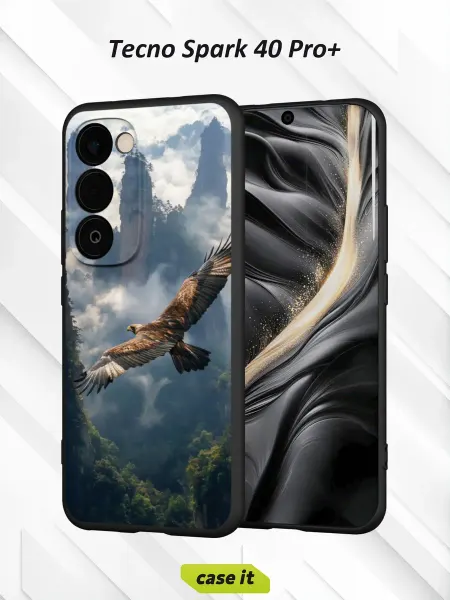 Case it Чехол на Tecno Spark 40 Pro+с принтом Парящий в небе