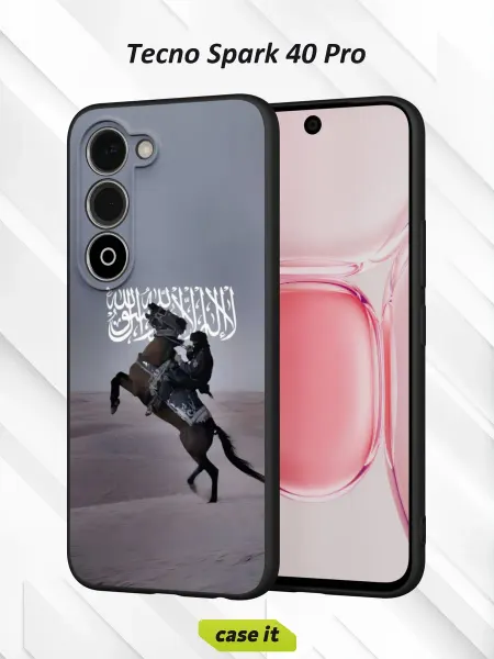 Case it Чехол на Tecno Spark 40 Proс принтом всадник на коне