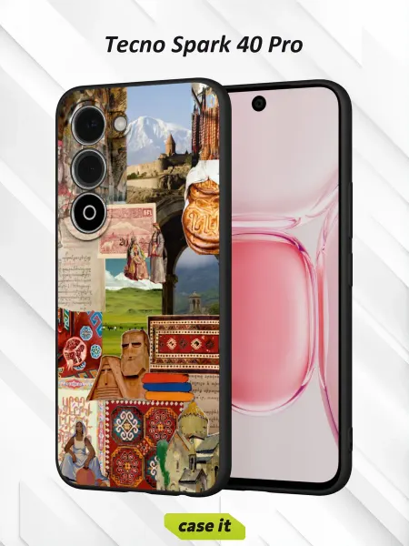 Case it Чехол на Tecno Spark 40 Proс принтом Коллаж