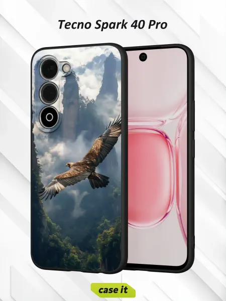 Case it Чехол на Tecno Spark 40 Proс принтом Парящий в небе