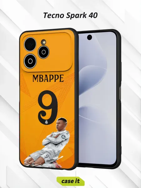 Case it Чехол на Tecno Spark 40 с принтом бомбардир чемпионата