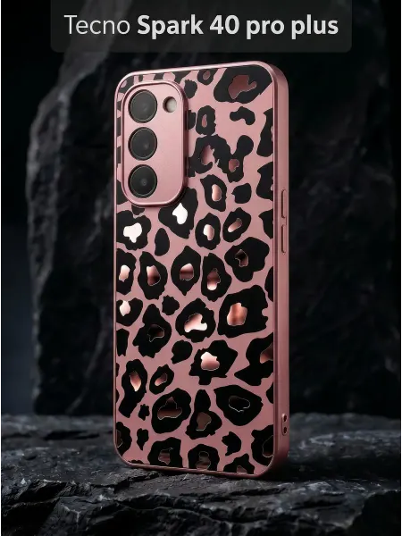 РИНОФОН Леопардовый чехол на Tecno Spark 40 Pro Plus