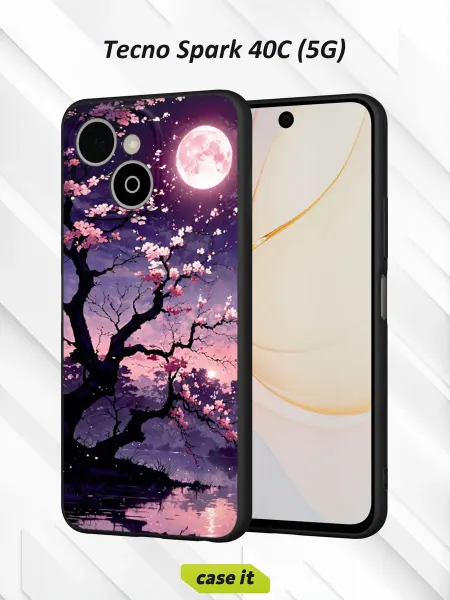 Case it Чехол на Tecno Spark 40C (5G)с принтом китайская слива