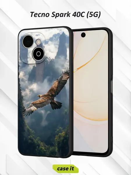 Case it Чехол на Tecno Spark 40C (5G)с принтом Парящий в небе