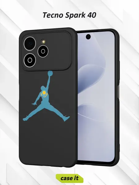 Case it Чехол на Tecno Spark 40с принтом Jordan