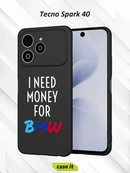 Case it Чехол на Tecno Spark 40с принтом I need money
