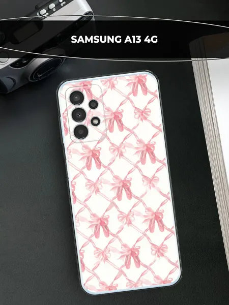 Samsung Чехол на Galaxy A13 4G с бантиками