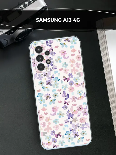 Samsung Чехол на Galaxy A13 4G с цветочками