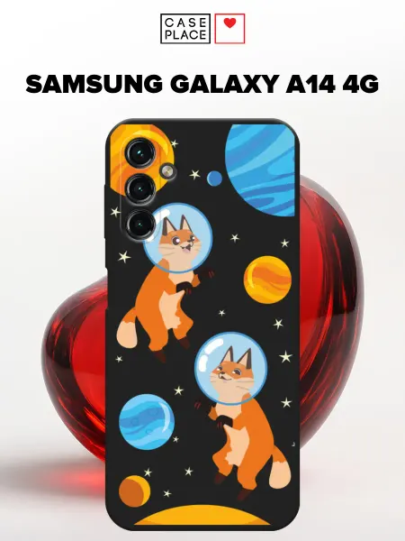 Samsung Матовый чехол на A14 4G с лисой