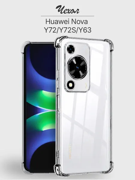 Huawei Чехол Nova Y72 Y72S Y63 4G прозрачный противоударный