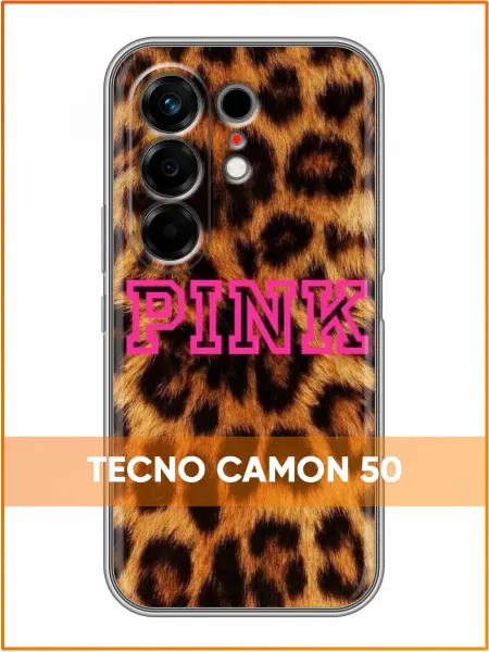 Case Face Чехол на Tecno Camon 50 с принтом Леопард