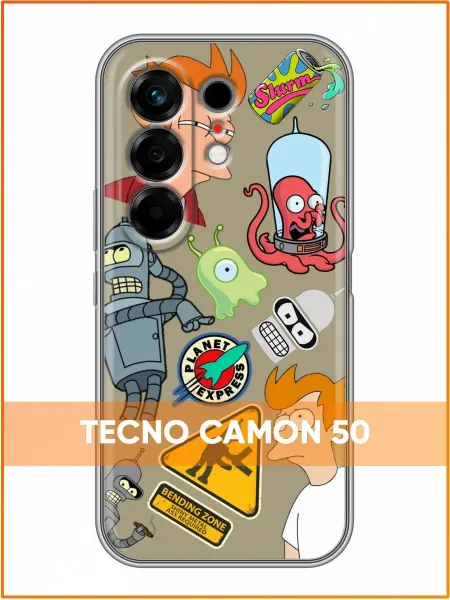 Case Face Чехол на Tecno Camon 50 с принтом Утенок