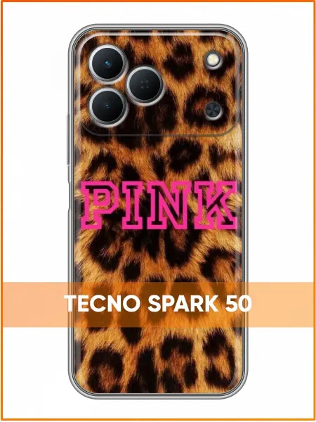 Case Face Чехол на Tecno Spark 50 с принтом Леопард