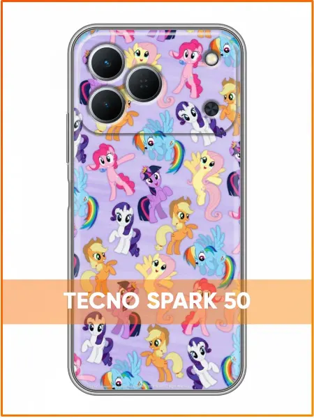 Case Face Чехол на Tecno Spark 50 с принтом Пони
