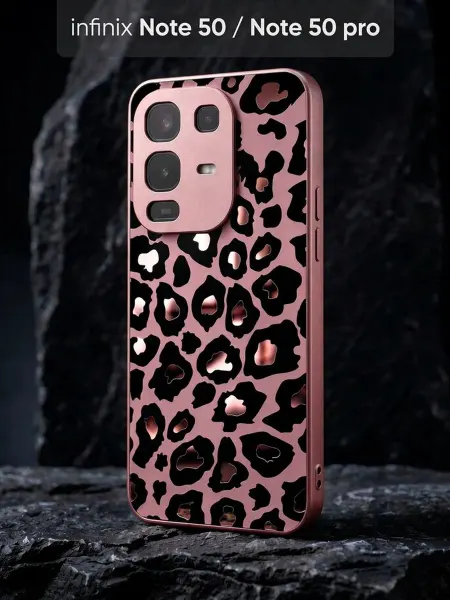 РИНОФОН Леопардовый чехол на Infinix Note 50, Infinix Note 50 Pro