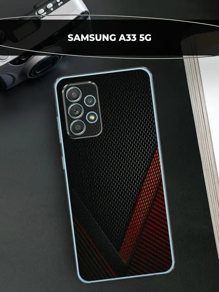 Samsung Чехол на Galaxy A33 5G карбон