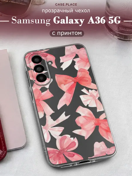 Samsung Чехол на A36 5G с бантиками