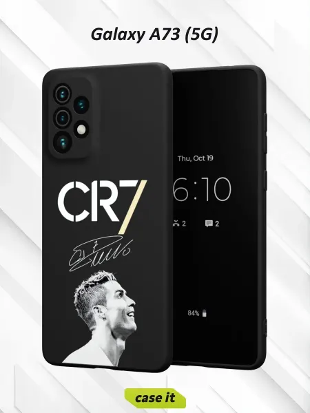 Case it Чехол на Samsung A73 5G с принтом CR7 и Криштиану Роналду