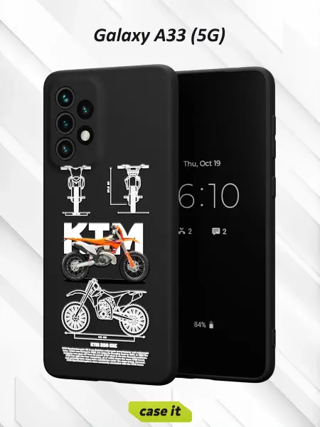 Case it Чехол на Samsung A33 5Gс принтом KTM