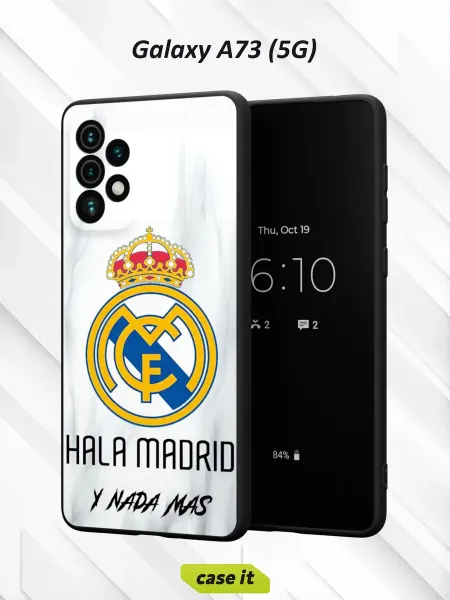Case it Чехол на Samsung A73 5Gс принтом Hala Madrid y nada más