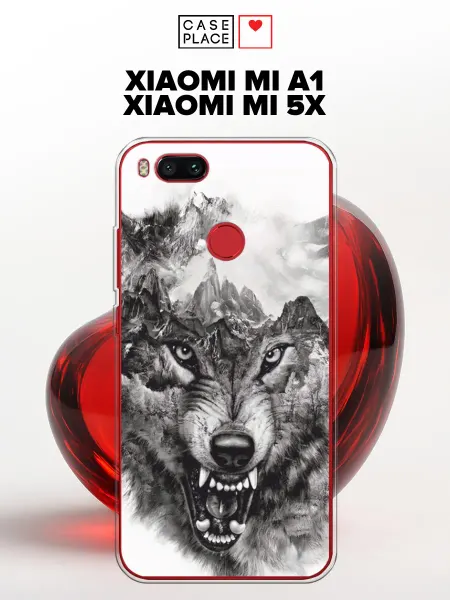 Xiaomi Чехол на Mi A1 Mi 5X волк