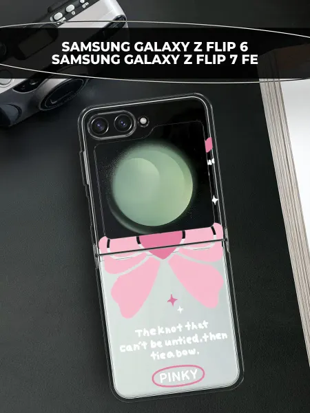Samsung Чехол на Galaxy Z Flip 6 Z Flip 7 FE с бантиком