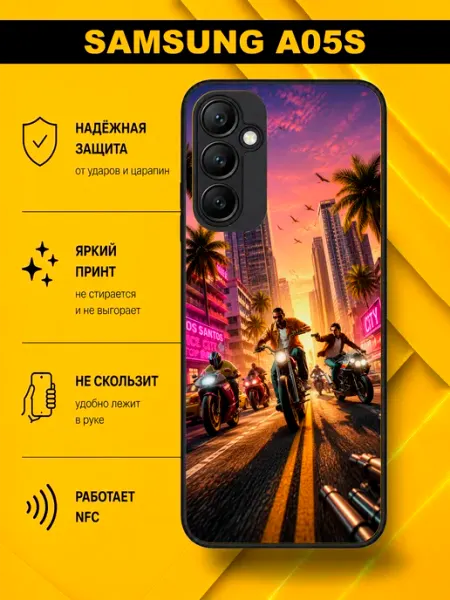MoiPrint Чехол на Samsung A05S с принтом GTA 6