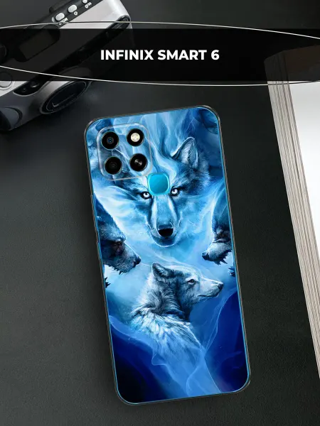 Infinix Чехол на SMART 6 волк