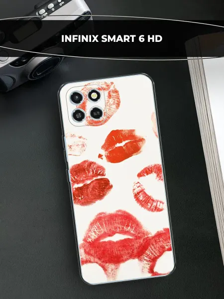 Infinix Чехол на SMART 6 HD с поцелуями