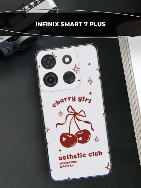Infinix Чехол на Smart 7 Plus с вишней