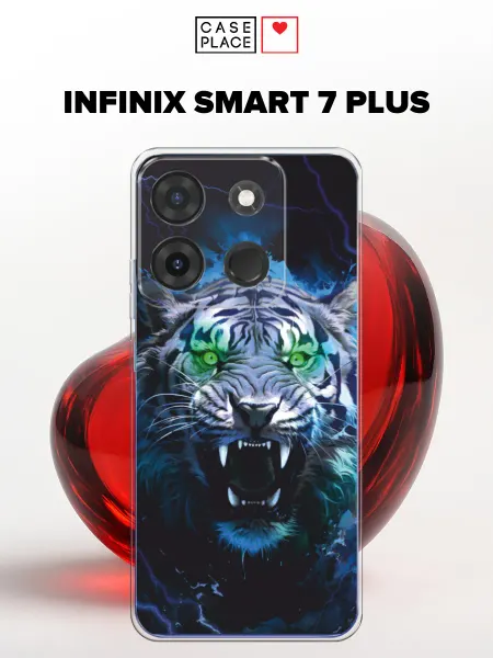 Infinix Чехол на Smart 7 Plus тигр
