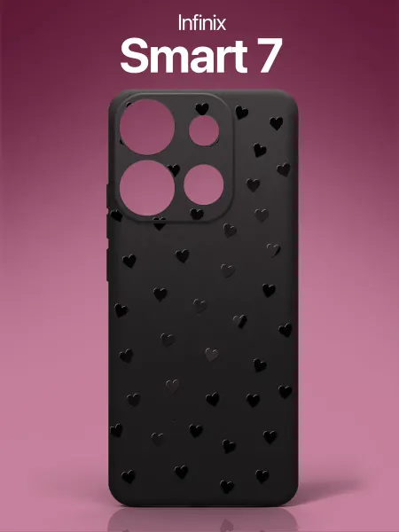 SCDesign Чехол на Infinix Smart 7 с сердечками