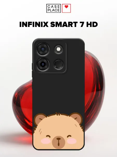 Infinix Матовый чехол на Smart 7 HD с капибарой