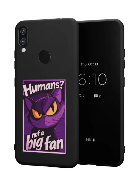 QuestCase Чехол на Xiaomi Redmi Note 7 с принтом Котик