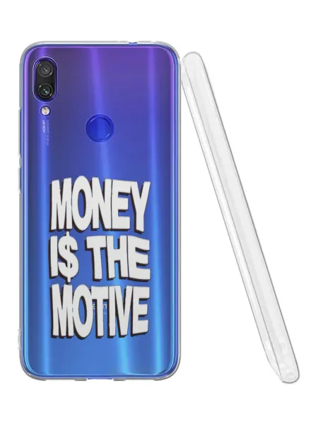 QuestCase Чехол на Xiaomi Redmi Note 7 с принтом Надпись