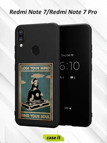Case it Чехол на Redmi Note 7с принтом Мона Лиза